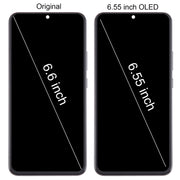 For Samsung Galaxy S22+ 5G SM-S906B 6.55 inch OLED  LCD Screen Digitizer Full Assembly with Frame (Black)
