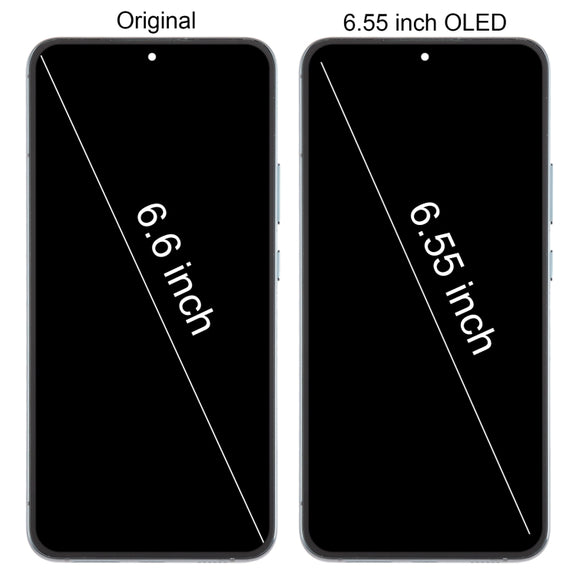 For Samsung Galaxy S22+ 5G SM-S906B 6.55 inch OLED  LCD Screen Digitizer Full Assembly with Frame (Green)