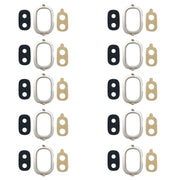 For Galaxy J4, J400F/DS, J400G/DS 10pcs Back Camera Bezel with Lens Cover & Adhesive (Gold)