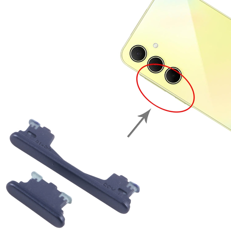 For Samsung Galaxy A35 SM-A356B 10pcs Original Power Button and Volume Control Button (Black)