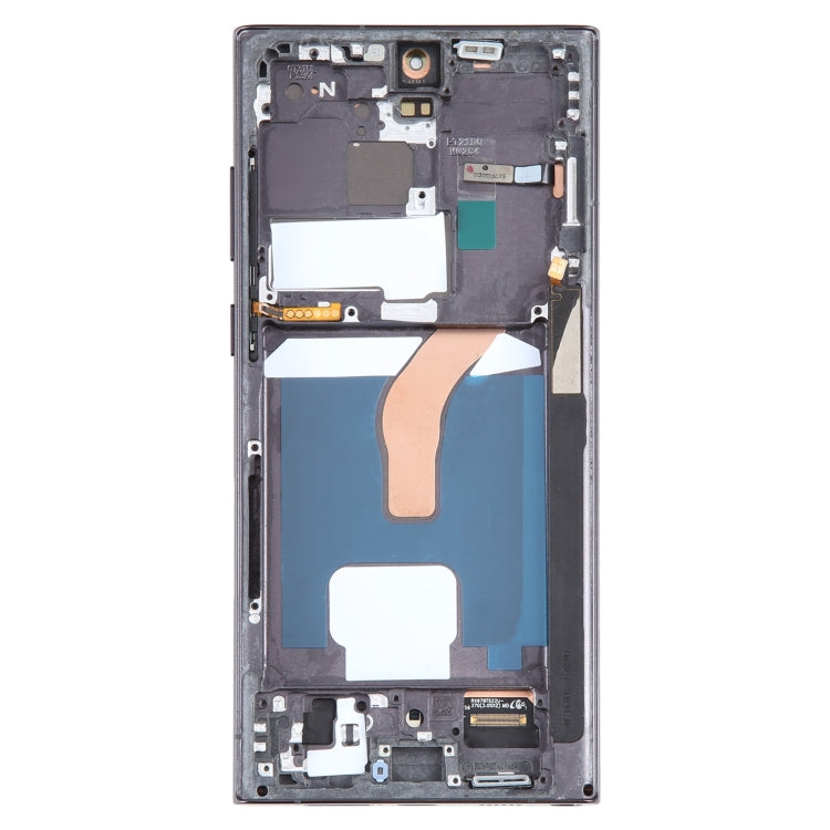 For Samsung Galaxy S22 Ultra 5G SM-S908U US Edition 6.78 inch OLED LCD Screen Digitizer Full Assembly with Frame (Black) - free shipping - PMc TechLife - Order now!