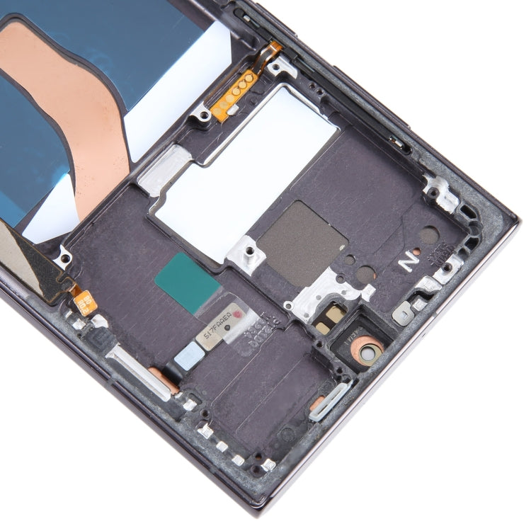 For Samsung Galaxy S22 Ultra 5G SM-S908U US Edition 6.78 inch OLED LCD Screen Digitizer Full Assembly with Frame (Black) - free shipping - PMc TechLife - Order now!