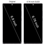 For Samsung Galaxy S23 Ultra 5G SM-S918U US Edition 6.78 inch OLED LCD Screen Digitizer Full Assembly with Frame (Black)