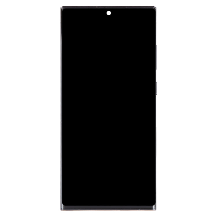 For Samsung Galaxy S23 Ultra 5G SM-S918U US Edition 6.78 inch OLED LCD Screen Digitizer Full Assembly with Frame (Black)