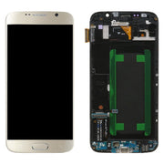 Original Super AMOLED LCD Screen For Samsung Galaxy S6 SM-G920F Digitizer Full Assembly with Frame (Gold)