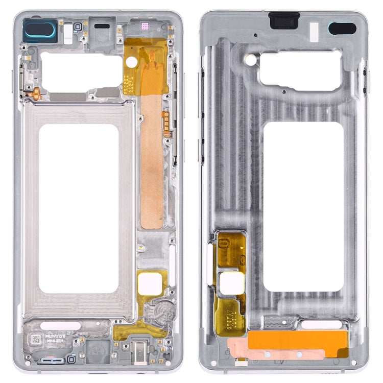 For Samsung Galaxy S10+ Middle Frame Bezel Plate with Side Keys (Silver) - free shipping - PMc TechLife - Order now!