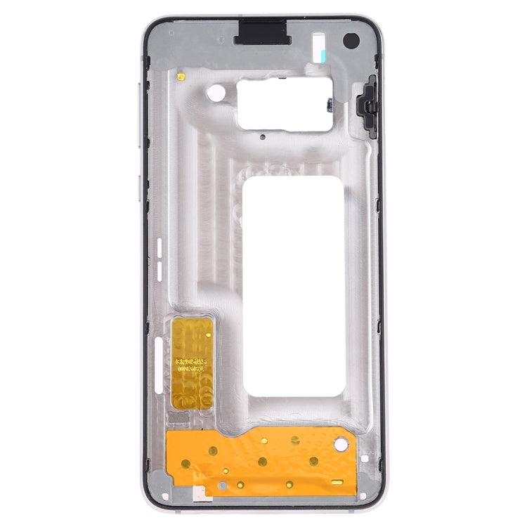 For Samsung Galaxy S10e SM-G970F/DS, SM-G970U, SM-G970W  Middle Frame Bezel Plate with Side Keys (White)