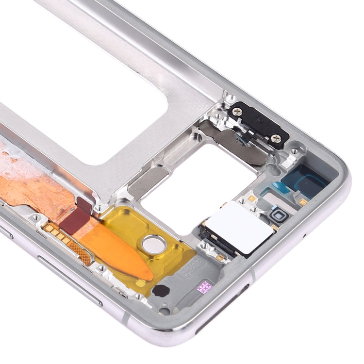 For Samsung Galaxy S10e SM-G970F/DS, SM-G970U, SM-G970W  Middle Frame Bezel Plate with Side Keys (White)