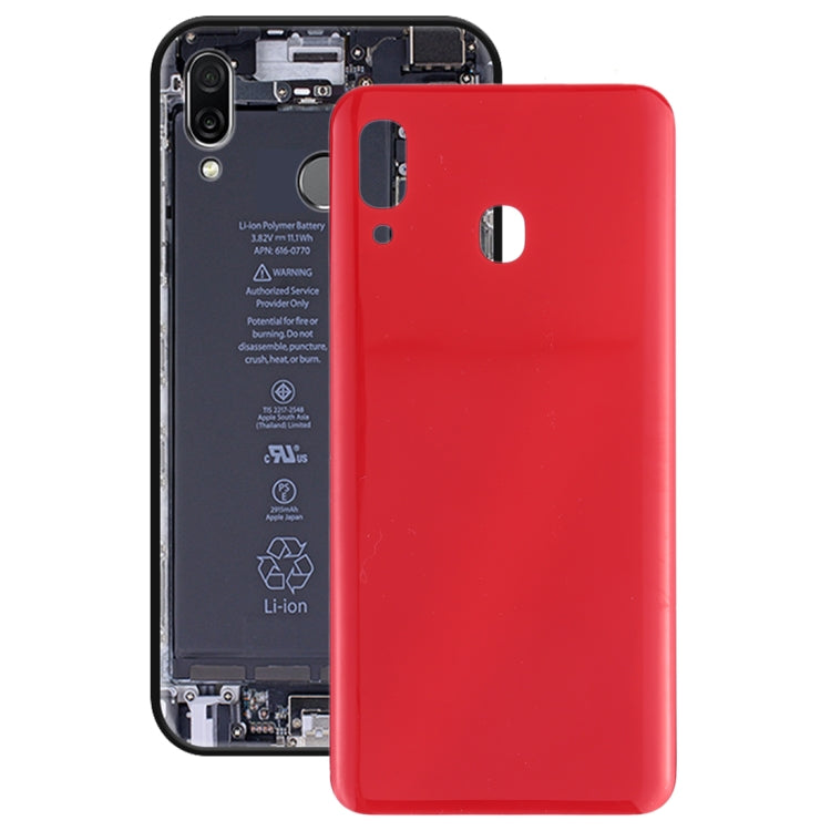 For Galaxy A30 SM-A305F/DS, A305FN/DS, A305G/DS, A305GN/DS Battery Back Cover (Red) - free shipping - PMc TechLife - Order now!