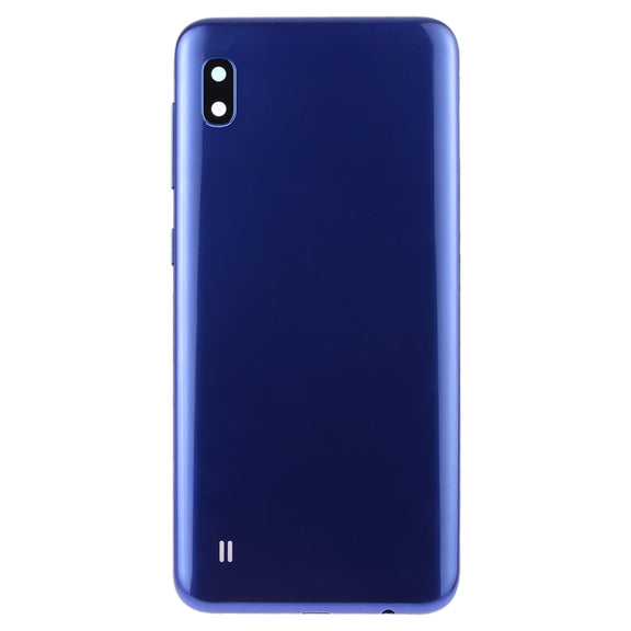 For Galaxy A10 SM-A105F/DS, SM-A105G/DS Battery Back Cover with Camera Lens & Side Keys (Blue)