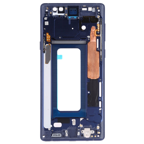 For Samsung Galaxy Note9 SM-N960F/DS, SM-N960U, SM-N9600/DS  Middle Frame Bezel Plate with Side Keys (Blue)