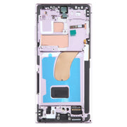 For Samsung Galaxy S23 Ultra SM-S918B EU Edition Original LCD Screen Digitizer Full Assembly with Frame (Purple)