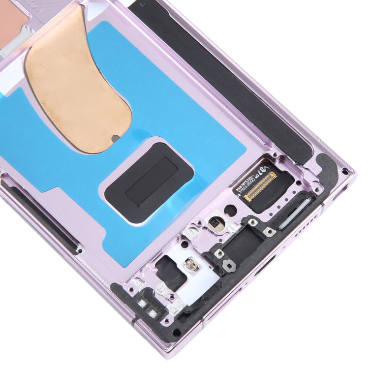 For Samsung Galaxy S23 Ultra SM-S918B EU Edition Original LCD Screen Digitizer Full Assembly with Frame (Purple)