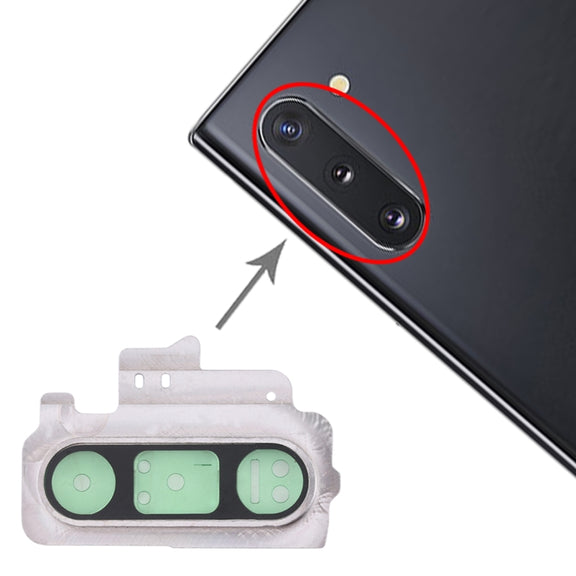 For Galaxy Note 10 10pcs Camera Lens Cover (Silver)