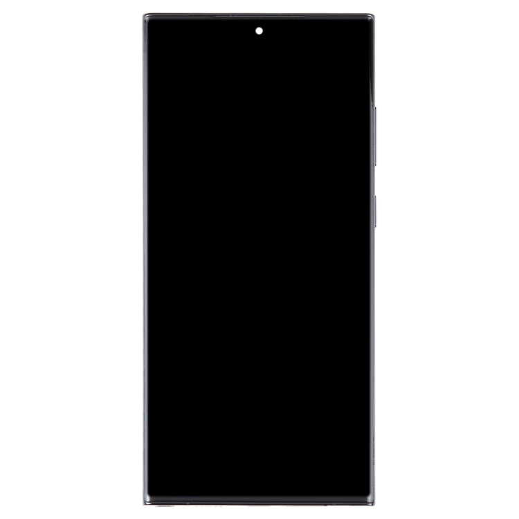 For Samsung Galaxy S23 Ultra 5G SM-S918B EU Edition 6.78 inch OLED LCD Screen Digitizer Full Assembly with Frame(Black)
