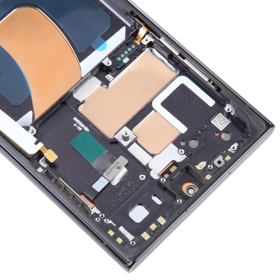 For Samsung Galaxy S23 Ultra 5G SM-S918B EU Edition 6.78 inch OLED LCD Screen Digitizer Full Assembly with Frame(Black)