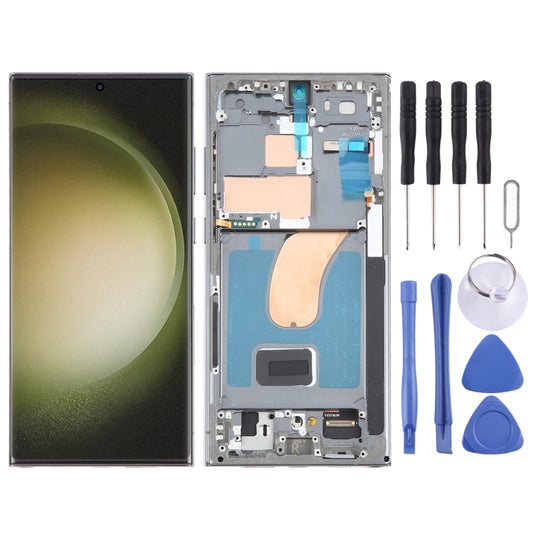 For Samsung Galaxy S23 Ultra 5G SM-S918B EU Edition 6.78 inch OLED LCD Screen Digitizer Full Assembly with Frame (Green) - free shipping - PMC Jewellery - Order now!