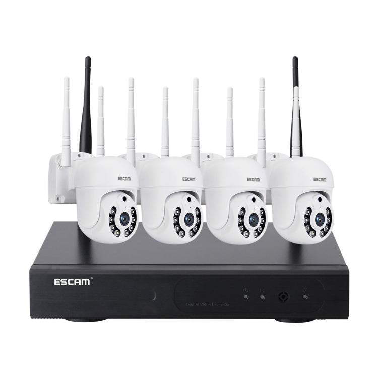 ESCAM WNK714 3.0 Million Pixels 4-channel HD Dome Camera NVR Wireless Monitoring Kit, AU Plug - free shipping - PMC Jewellery - Order now!