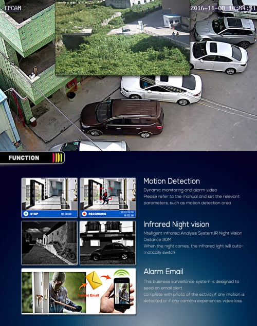 A2B5 720P 1.0 Mega Pixel 2 x Bullet AHD Cameras AHD DVR Kit, Support Night Vision / Motion Detection, IR Distance: 20m(Black) - Video Recorder Kit by PMC Jewellery | Online Shopping South Africa | PMC Jewellery | Buy Now Pay Later Mobicred