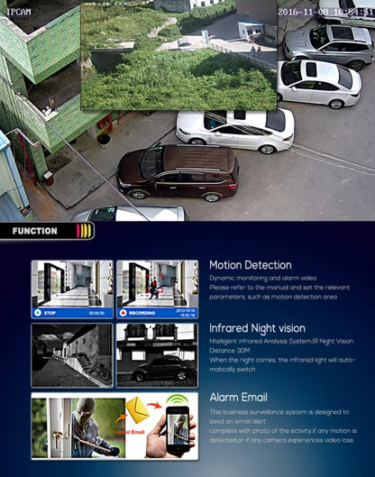 A2B5 720P 1.0 Mega Pixel 2 x Bullet AHD Cameras AHD DVR Kit, Support Night Vision / Motion Detection, IR Distance: 20m(Black) - Video Recorder Kit by PMC Jewellery | Online Shopping South Africa | PMC Jewellery | Buy Now Pay Later Mobicred