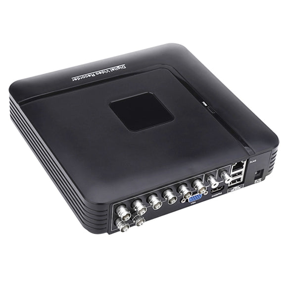 A8/Mini-MH 5 in 1 8-Channel Dual Stream H.264 1080P Mini AHD DVR, Support AHD / TVI / CVI / CVBS / IP Signal(Black)