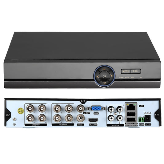 A81U-ZS 5 in 1 8 Channel Dual Stream H.264 1080N AHD DVR, Support AHD / TVI / CVI / CVBS / IP Signal(Black) - Digital Video Recorder by PMC Jewellery | Online Shopping South Africa | PMC Jewellery | Buy Now Pay Later Mobicred