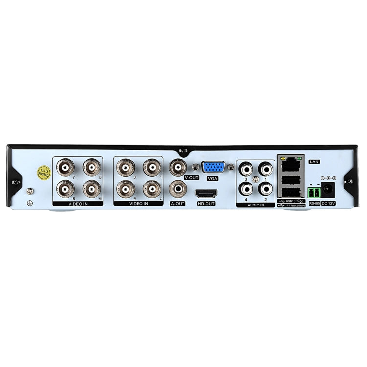 A81U-ZS 5 in 1 8 Channel Dual Stream H.264 1080N AHD DVR, Support AHD / TVI / CVI / CVBS / IP Signal(Black) - Digital Video Recorder by PMC Jewellery | Online Shopping South Africa | PMC Jewellery | Buy Now Pay Later Mobicred