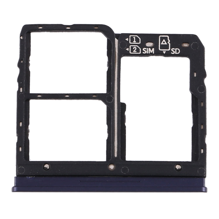SIM Card Tray + SIM Card Tray + Micro SD Card Tray for Asus Zenfone Max Plus (M1) ZB570TL / X018D(Blue) - Card Tray by PMC TechLife | Online Shopping South Africa | PMC TechLife | Buy Now Pay Later Mobicred