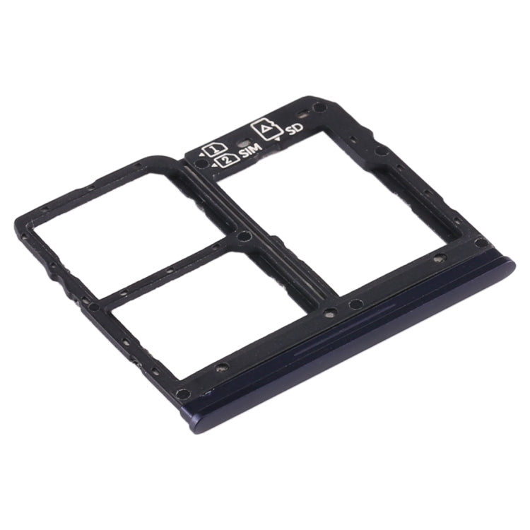 SIM Card Tray + SIM Card Tray + Micro SD Card Tray for Asus Zenfone Max Plus (M1) ZB570TL / X018D(Blue) - Card Tray by PMC TechLife | Online Shopping South Africa | PMC TechLife | Buy Now Pay Later Mobicred