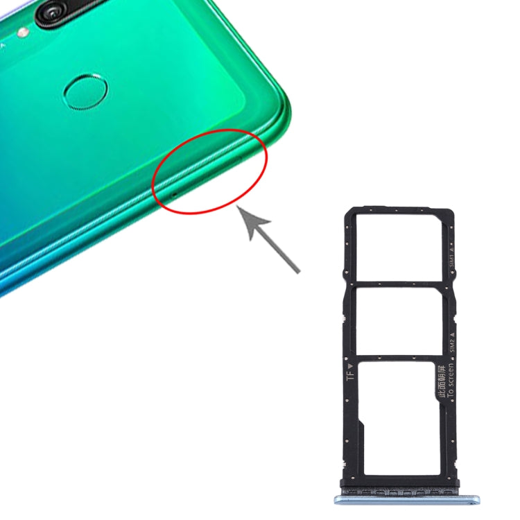 SIM Card Tray + SIM Card Tray + Micro SD Card Tray for Huawei Y7p (Baby Blue) - Card Socket by PMc TechLife | Online Shopping South Africa | PMc TechLife | Buy Now Pay Later Mobicred