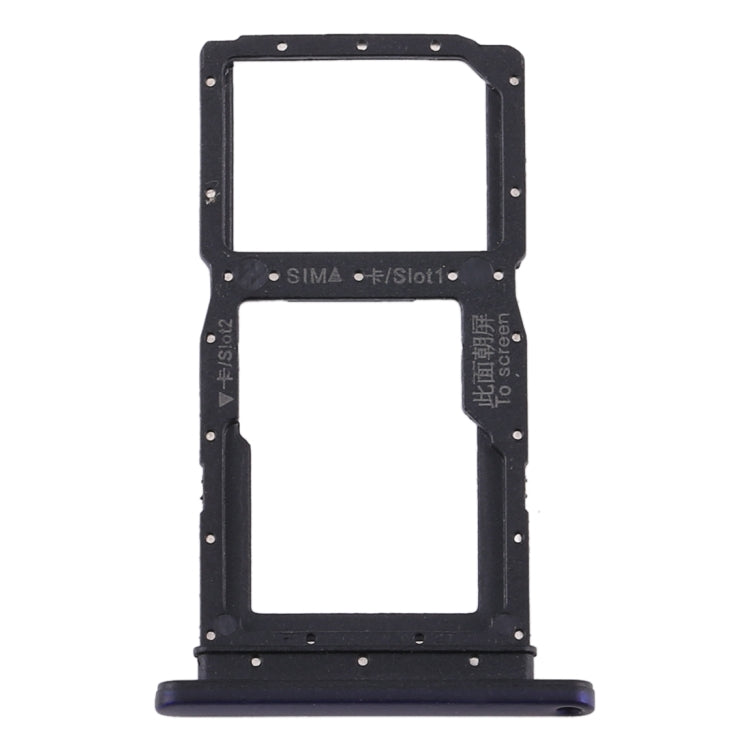 SIM Card Tray + SIM Card Tray / Micro SD Card Tray for Huawei Y9s(Purple)