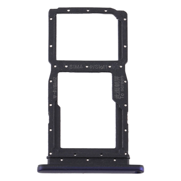 SIM Card Tray + SIM Card Tray / Micro SD Card Tray for Huawei Y9s 2020 (Purple)