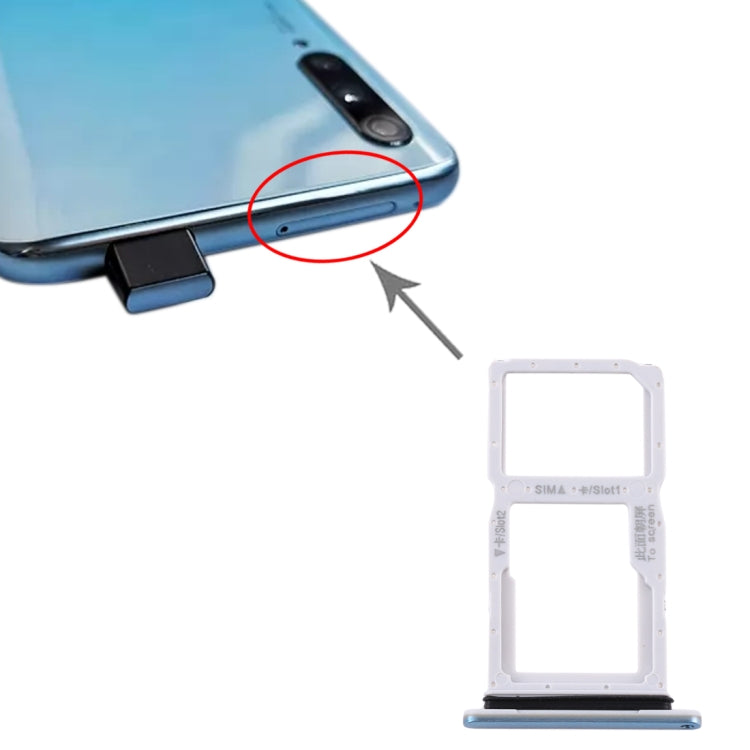 SIM Card Tray + SIM Card Tray / Micro SD Card Tray for Huawei Y9s 2020 (Baby Blue) - Card Socket by PMc TechLife | Online Shopping South Africa | PMc TechLife | Buy Now Pay Later Mobicred