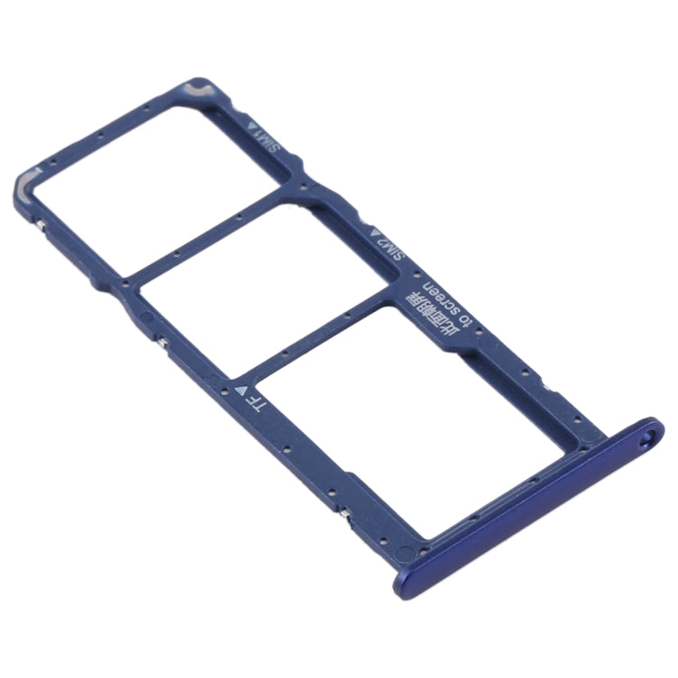 SIM Card Tray + SIM Card Tray + Micro SD Card Tray for Huawei Honor 8A Pro (Blue) - Card Socket by PMc TechLife | Online Shopping South Africa | PMc TechLife | Buy Now Pay Later Mobicred