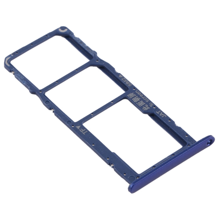 SIM Card Tray + SIM Card Tray + Micro SD Card Tray for Huawei Y6s (2019) (Blue) - Card Socket by PMc TechLife | Online Shopping South Africa | PMc TechLife | Buy Now Pay Later Mobicred