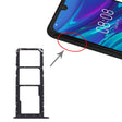 SIM Card Tray + SIM Card Tray + Micro SD Card Tray for Huawei Y6 Pro (2019) (Black) - Card Socket by PMc TechLife | Online Shopping South Africa | PMc TechLife | Buy Now Pay Later Mobicred