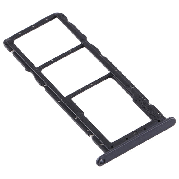 SIM Card Tray + SIM Card Tray + Micro SD Card Tray for Huawei Y6 Pro (2019) (Black)