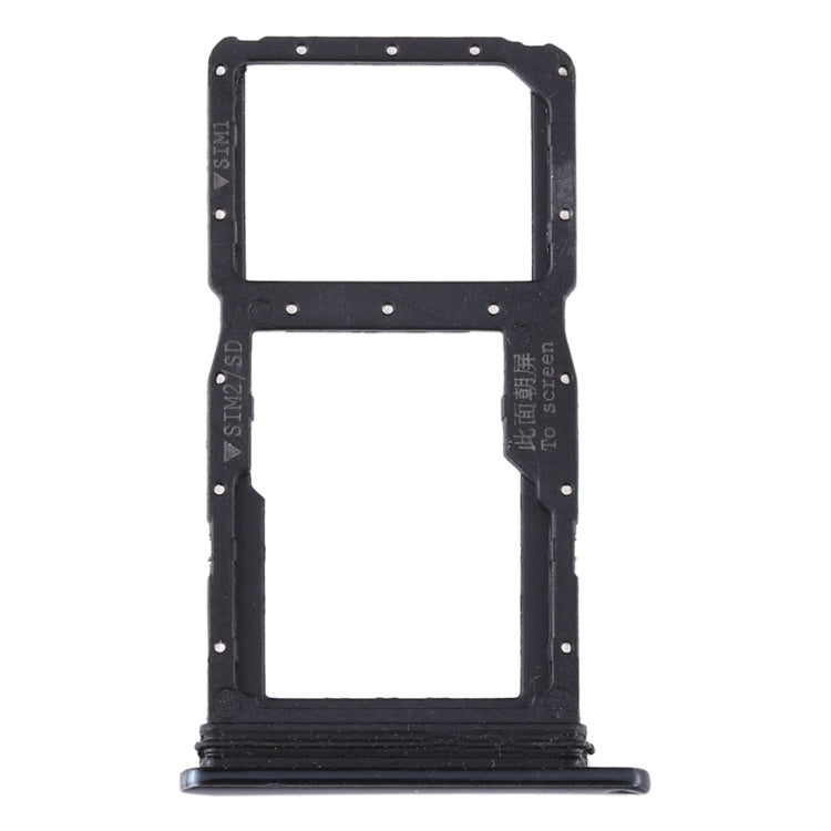 SIM Card Tray + SIM Card Tray / Micro SD Card Tray for Huawei P20 Lite (2019) (Black) - Card Socket by PMc TechLife | Online Shopping South Africa | PMc TechLife | Buy Now Pay Later Mobicred