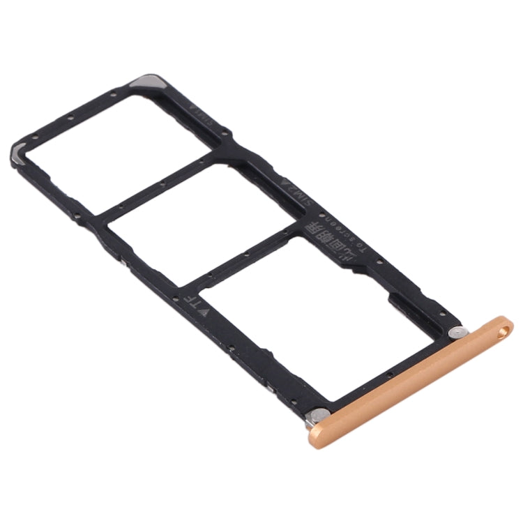 SIM Card Tray + SIM Card Tray + Micro SD Card Tray for Huawei Enjoy Max (Gold) - Card Socket by PMc TechLife | Online Shopping South Africa | PMc TechLife | Buy Now Pay Later Mobicred