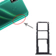 SIM Card Tray + SIM Card Tray + Micro SD Card Tray for Huawei Y8s (Black) - Card Socket by PMc TechLife | Online Shopping South Africa | PMc TechLife | Buy Now Pay Later Mobicred