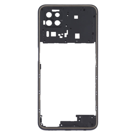 For OPPO A72 5G PDYM20 Middle Frame Bezel Plate (Black)