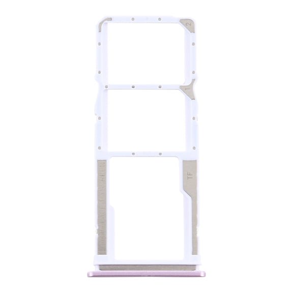 SIM Card Tray + SIM Card Tray + Micro SD Card Tray for Xiaomi Redmi 9/Poco C31(Pink)