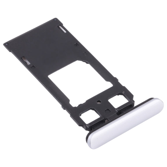 SIM Card Tray + SIM Card Tray / Micro SD Card Tray for Sony Xperia 1 / Xperia XZ4 (Silver)