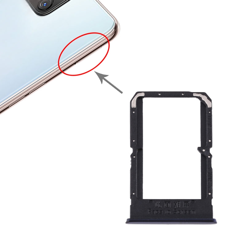 For OPPO A92S/Reno4 Z 5G PDKM00 SIM Card Tray + SIM Card Tray (Black) - free shipping - PMc TechLife - Order now!
