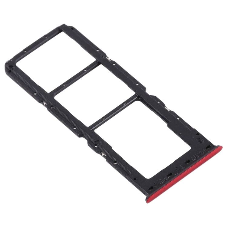 For OPPO A91/F15/Reno3 4G/Reno3 Youth CPH2001 CPH2021 PCPM00 SIM Card Tray + SIM Card Tray + Micro SD Card Tray(Red) - Card Tray by PMc TechLife | Online Shopping South Africa | PMc TechLife | Buy Now Pay Later Mobicred