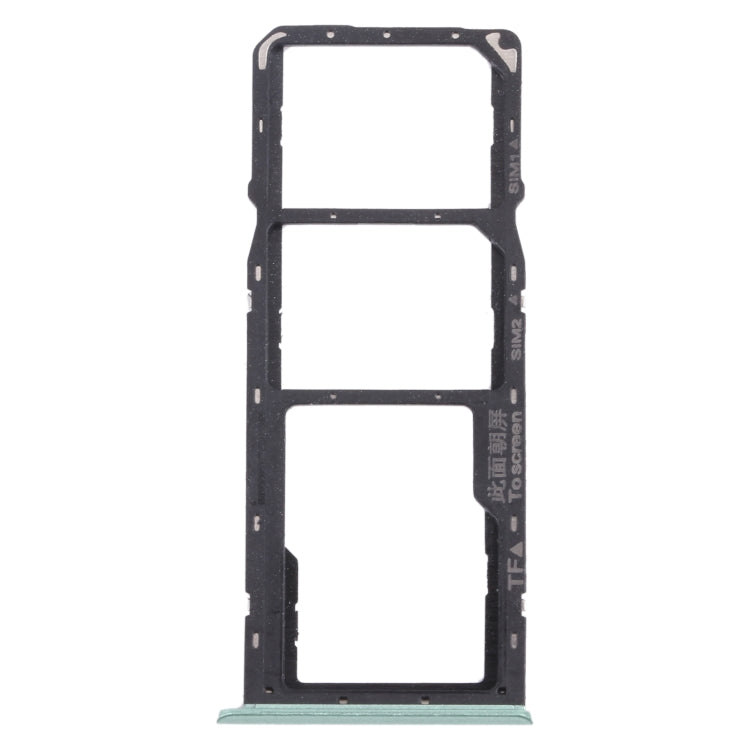 For OPPO Realme C11 RMX2185  SIM Card Tray + SIM Card Tray + Micro SD Card Tray (Green) - free shipping - PMC TechLife - Order now!