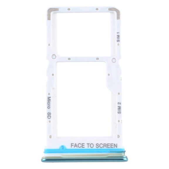 SIM Card Tray + SIM Card Tray / Micro SD Card Tray for Xiaomi Mi 10T Lite 5G (Green)