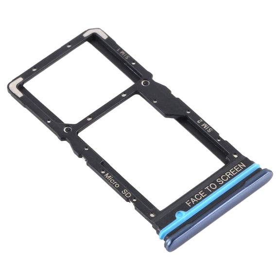 SIM Card Tray + SIM Card Tray / Micro SD Card Tray for Xiaomi Mi 10T Lite 5G (Grey)