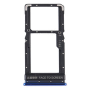 SIM Card Tray + SIM Card Tray / Micro SD Card Tray for Xiaomi Poco X3 / Poco X3 NFC(Blue)