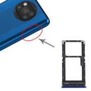 SIM Card Tray + SIM Card Tray / Micro SD Card Tray for Xiaomi Poco X3 / Poco X3 NFC(Blue)